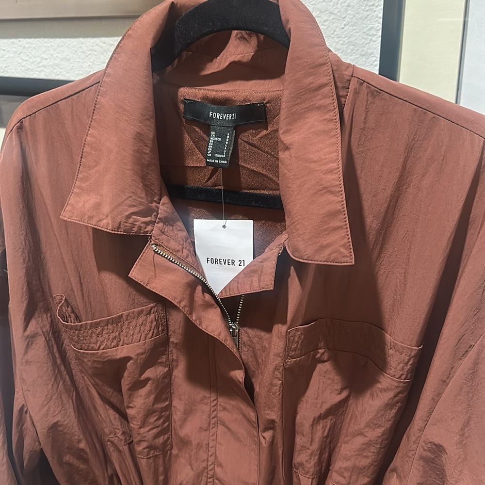 Drawstring Utility Jacket with Pockets - Picture 3 of 5